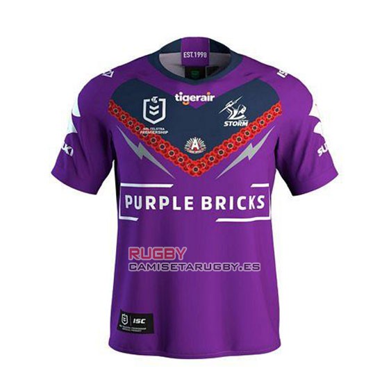 Camiseta Melbourne Storm Rugby 2019 Conmemorative